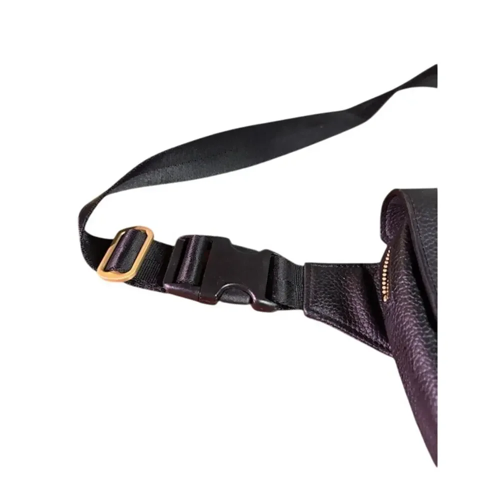 NWT Freshly Picked Black Diaper Bag Belt Bag Crossbody Fanny Pack Vegan Leather